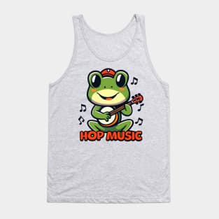 Hop Music! Cute Banjo Frog Tank Top